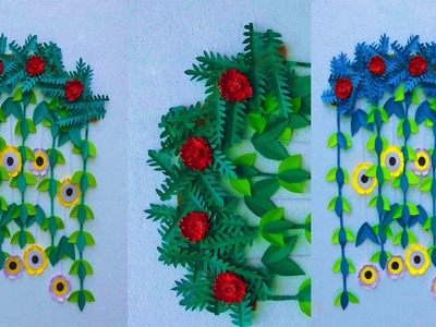 Beautiful Paper Flower Wall Hanging - Paper Craft - DIY Home Decor