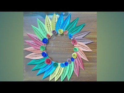 Beautiful Paper Wall Hanging Craft. Paper Craft For Home Decoration. DIY Wall Decor. Easy Wall Mate