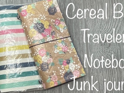 Cereal bag traveler’s notebook junk journal ????