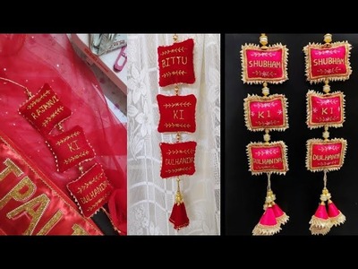 Customise bridal name latkan for wedding lehenga #bridalwear #latkandesign #name #latkan