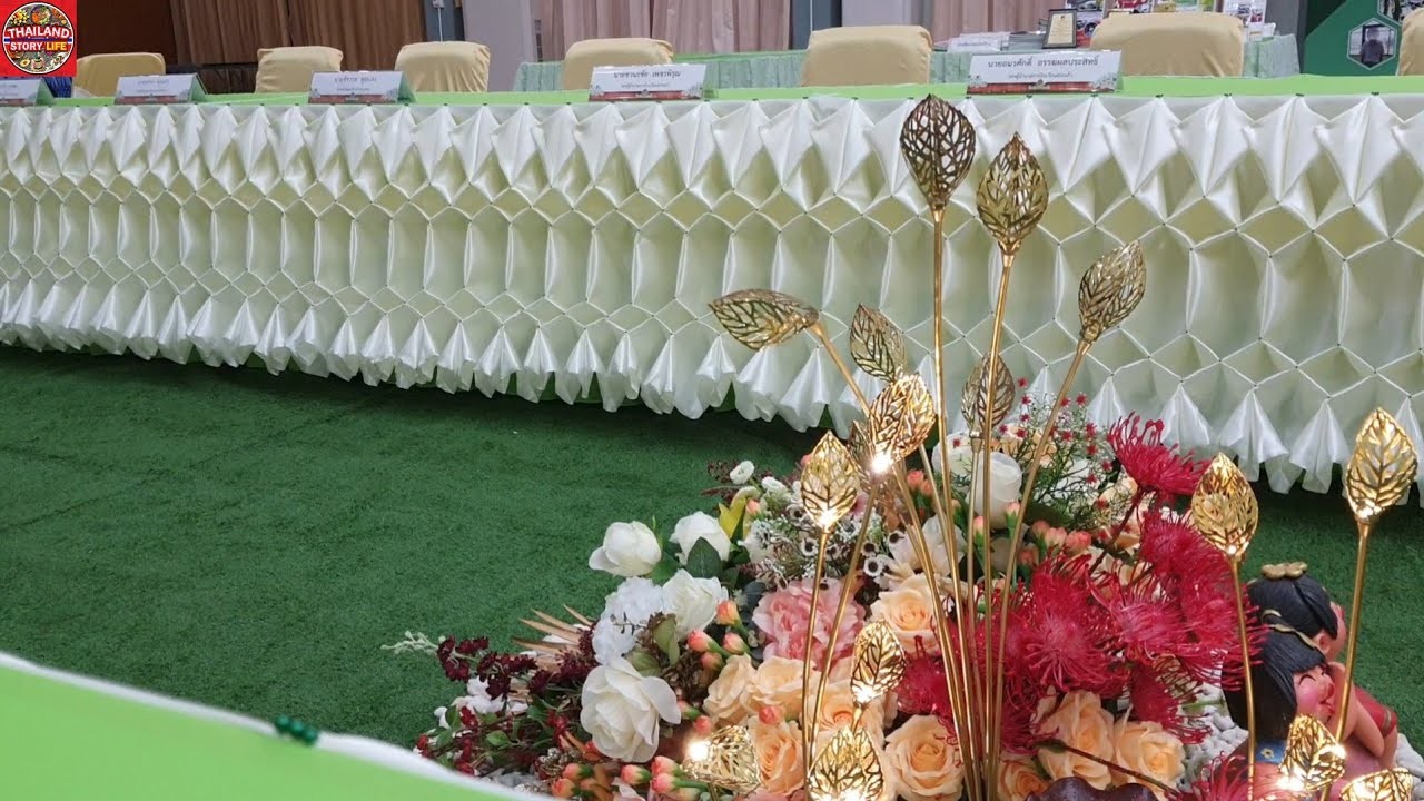 DIY 75 Elegant Cloth Decorations Tables Skirting Thai style @THAILAND STORY LIFE
