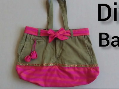 Diy Bag.How to make bag with old jeans