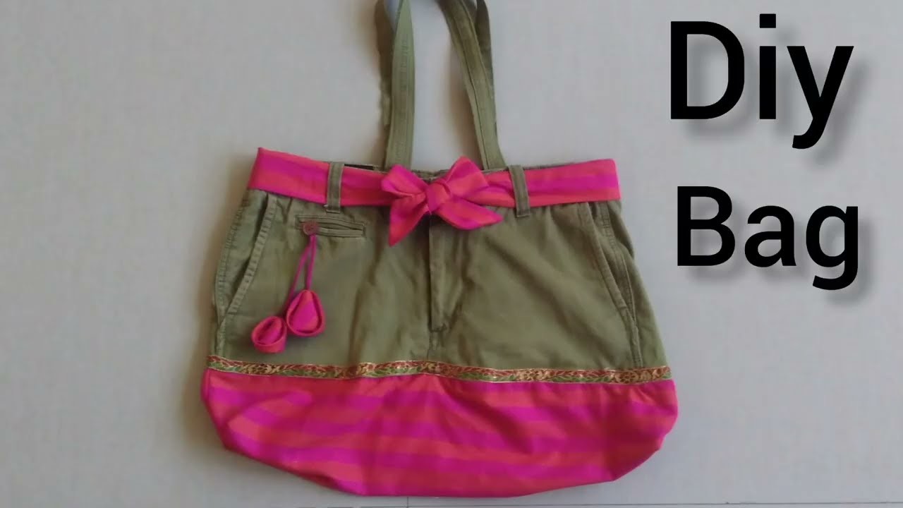 Diy Bag.How to make bag with old jeans