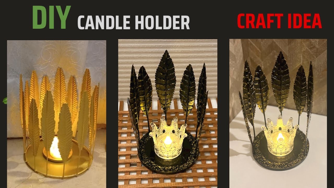 DIY Candle Holder From Waste Materials|Recycling Idea|Diy Room Decor|Diya Creativity #bestoutofwaste
