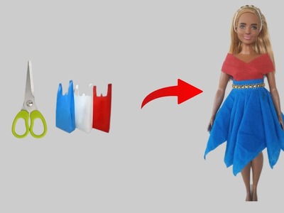 DIY Cloth Bag Clothes for Barbie I How to Make Beautiful ???? for Dolls