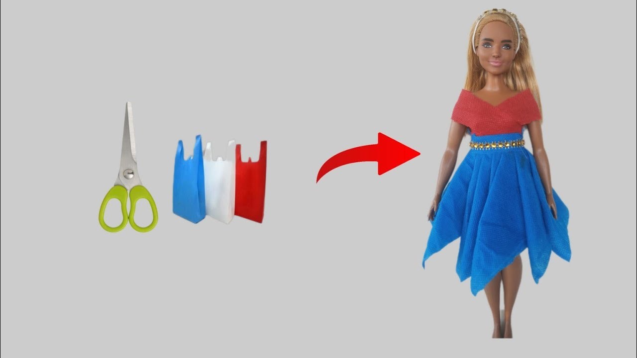 DIY Cloth Bag Clothes for Barbie I How to Make Beautiful ???? for Dolls