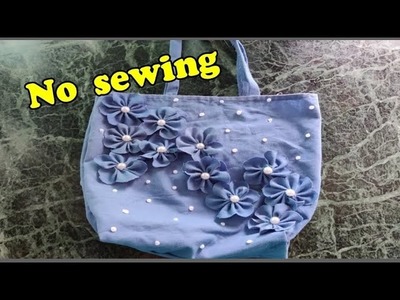 DIY:Convert old kurti into beautiful purse.No sewing.Diy purse.recycle old clothes