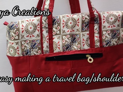 ||DIY easy making a travel bag.shoulder bag||