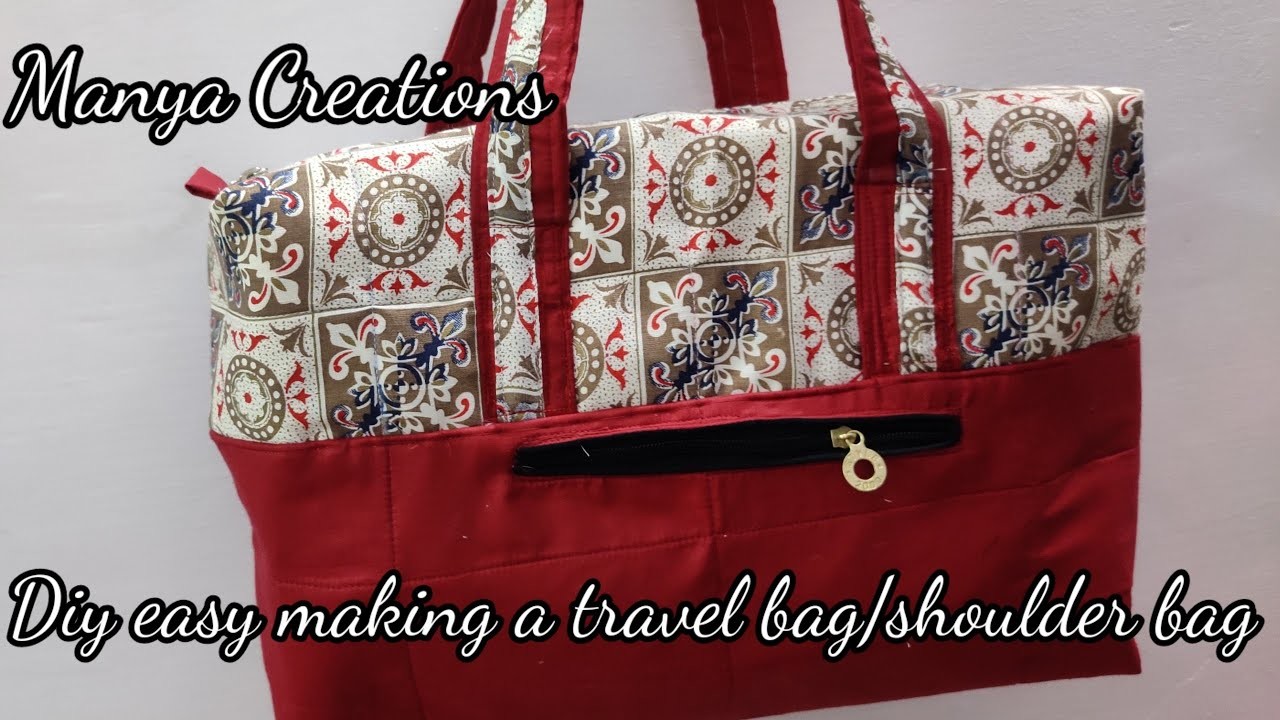 ||DIY easy making a travel bag.shoulder bag||