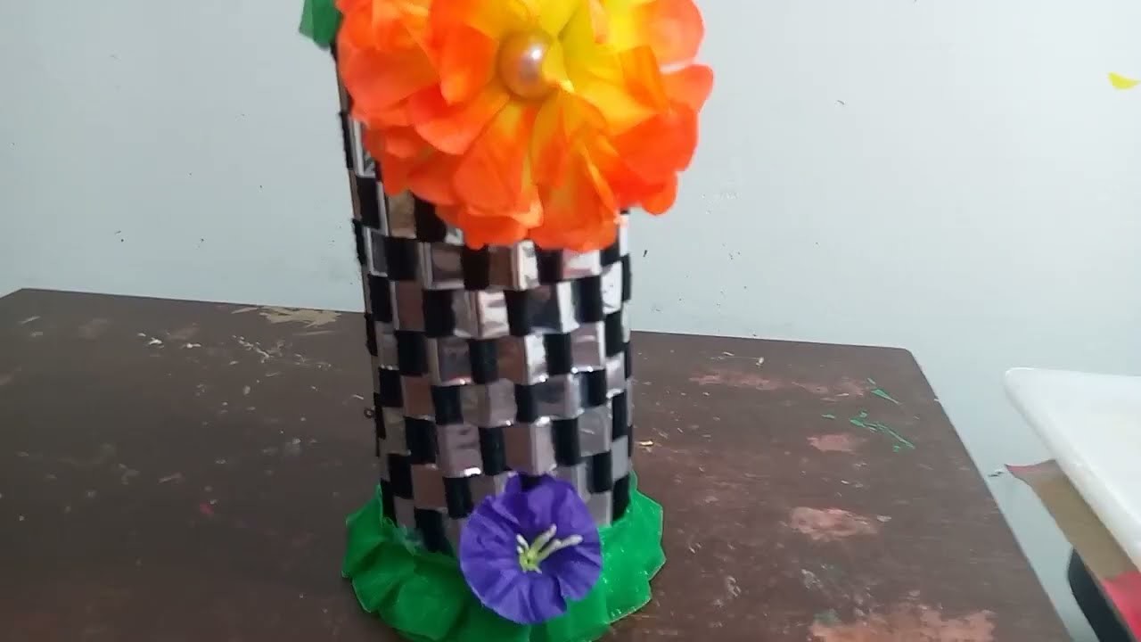 Diy Flower Pot Decorative Showpiece.Diy projects.Flower Pot Ideas At Home