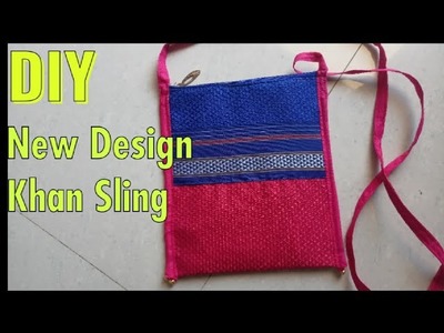 DIY Khan Sling Purse.Sling Bag Making At Home. Khan Purse Making #bagmaking #diybag #sewingtutorial