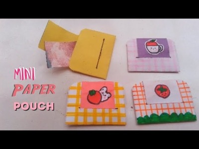 DIY MINI PAPER BAG✨ Tutorial | Easy Paper Pouch | how to make paper pouch????
