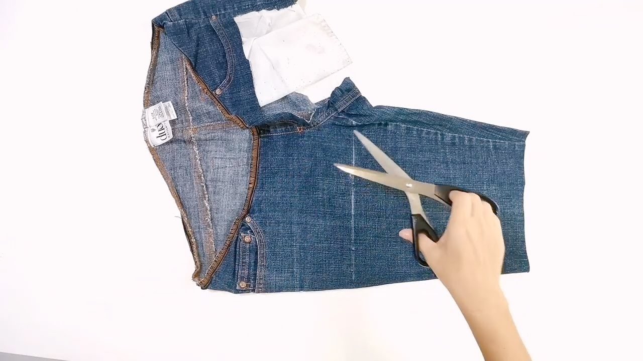 DIY Old Jeans Recycle Tote Bag | Tutorial