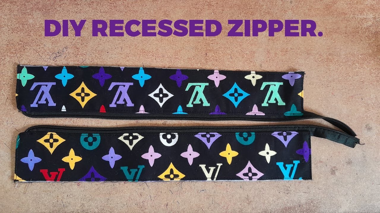 DIY RECESSED ZIPPER.#handmade #sewing #diy #totebag
