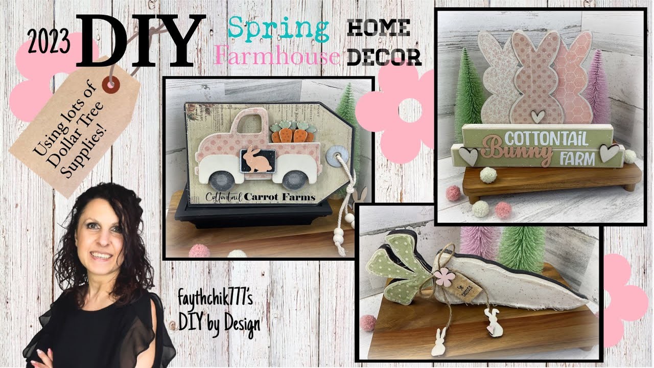 DIY Spring Farmhouse Home Decor | DIY Spring Dollar Tree Crafts | DIY Spring Farmhouse Crafts 2023