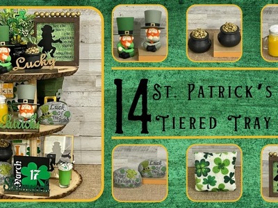 DIY St. Patrick’s Day Tiered Tray Decor |Crafted by Corie Minis Challenge