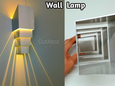 DIY Unique and Luxurious Modern Wall Lamps from Used PVC Pipes DIY Light