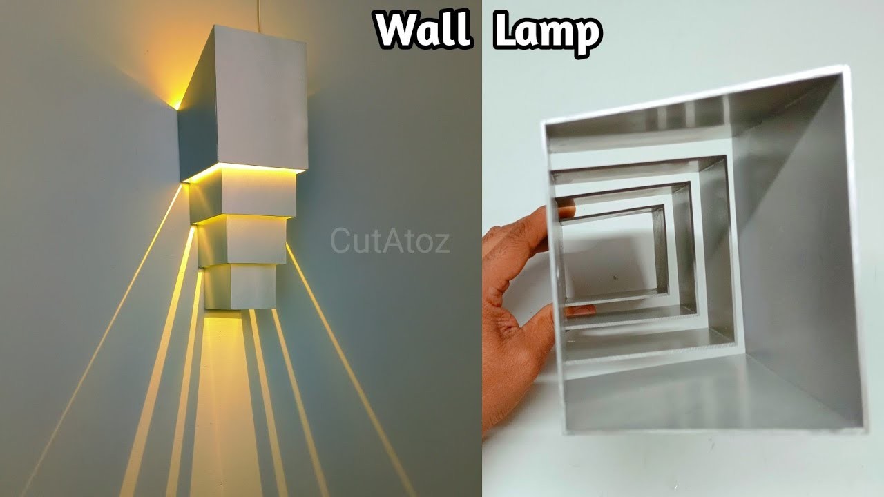 DIY Unique and Luxurious Modern Wall Lamps from Used PVC Pipes DIY Light