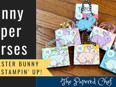 Easter Bunny Workshop Series - Part 2 - Mini Bunny Paper Purses by Stampin’ Up!