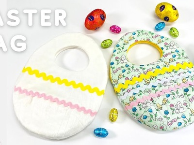 Easter Egg Shaped Bag  - DIY Easter Treat Bag