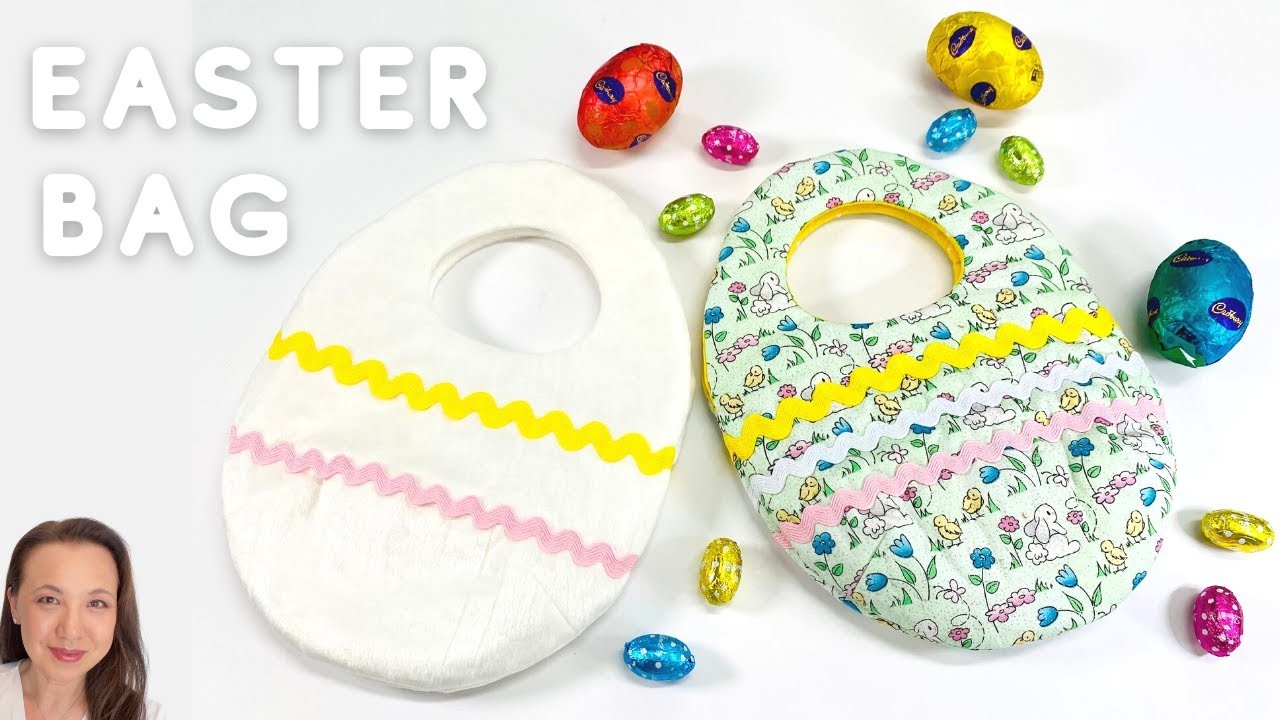 Easter Egg Shaped Bag  - DIY Easter Treat Bag