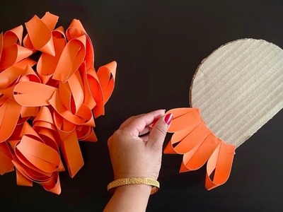 Easy Paper Flower Wall Hanging.Paper craft For Home Decoration.DIY Wall Decor.Beautiful Wall Mate