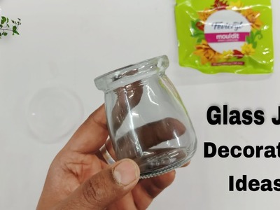 Glass Jar | Easy Decoration Craft Ideas | DIY Clay Art