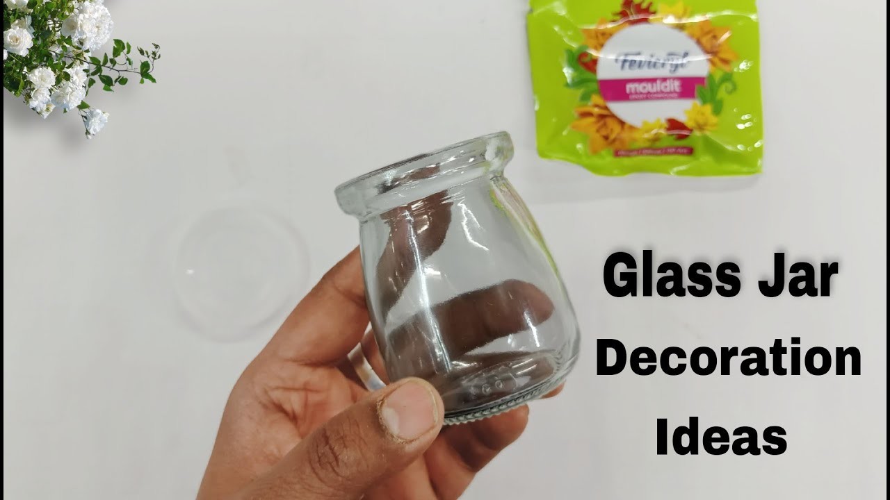 Glass Jar | Easy Decoration Craft Ideas | DIY Clay Art