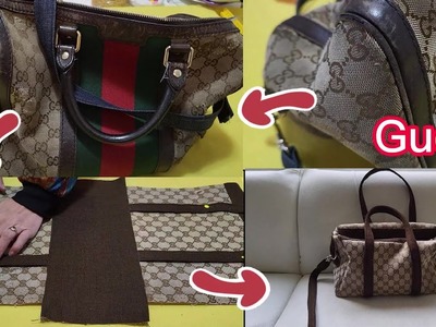 GUCCI too old and damaged , what I could change ,DIY to make a new fashion bag  GUCCI bag  Wonderful