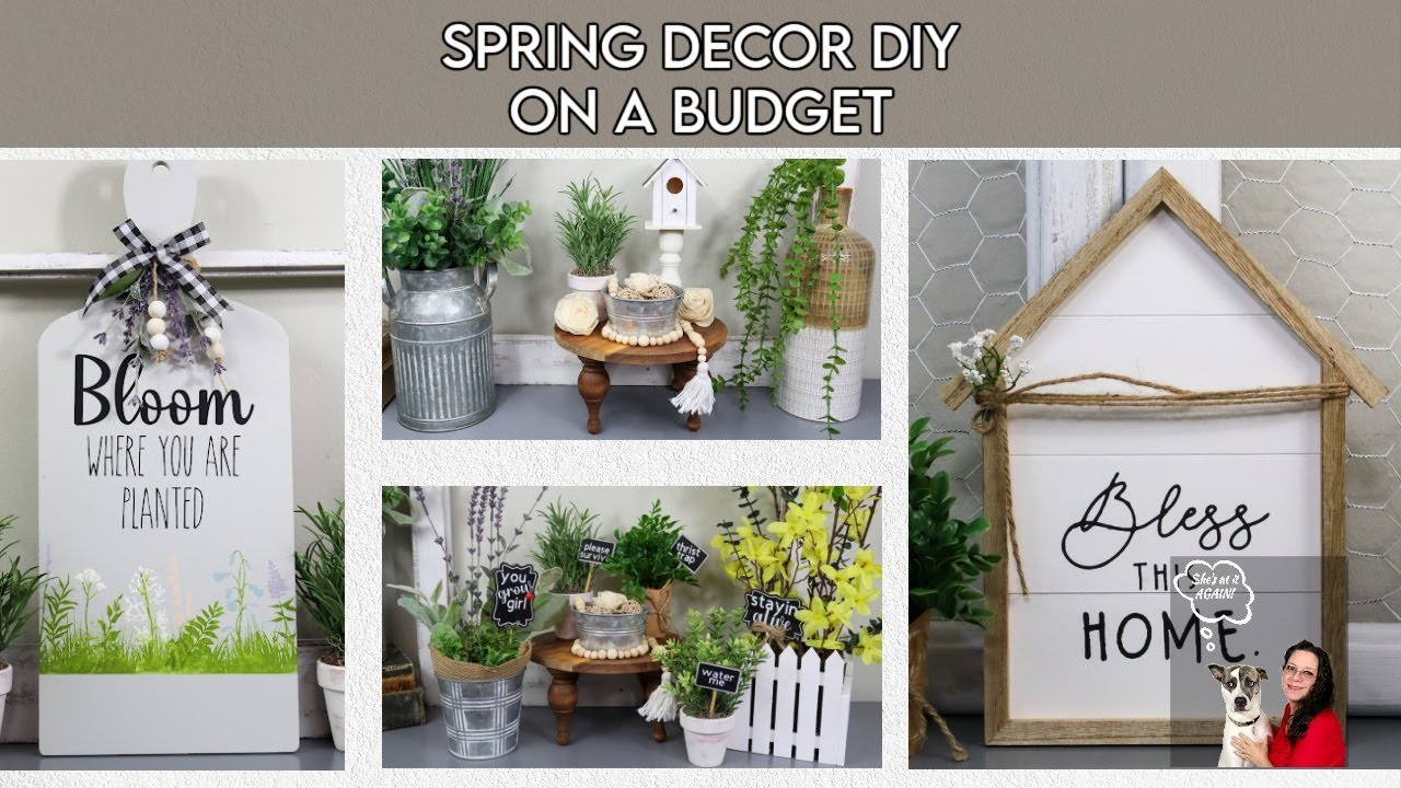 High-End Farmhouse Spring Decor | Spring Decor DIY