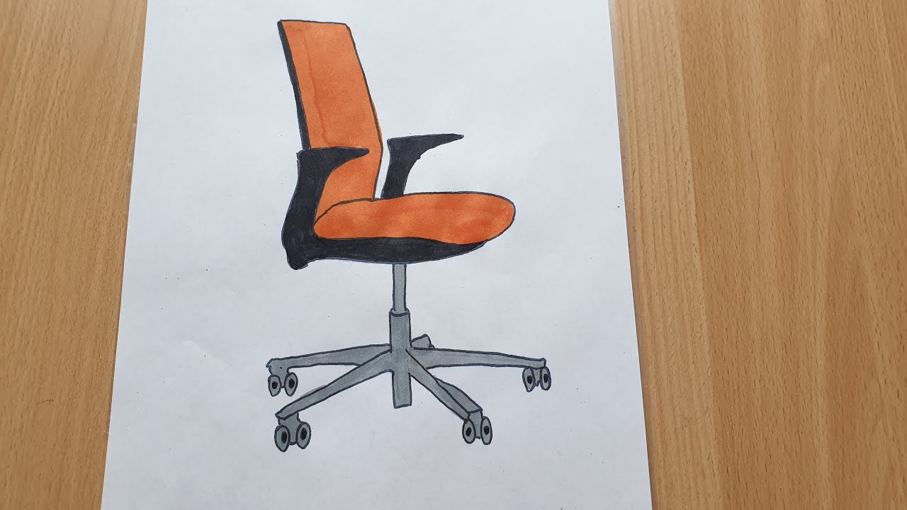 How to Draw Office Chair Easy Desing Art Decoration