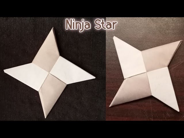 How to make a paper Ninja Star | Paper Ninja Star #papercraft