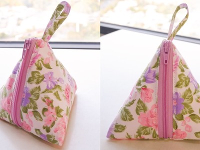 How To Make A Triangle Pouch | Sewing Project Idea