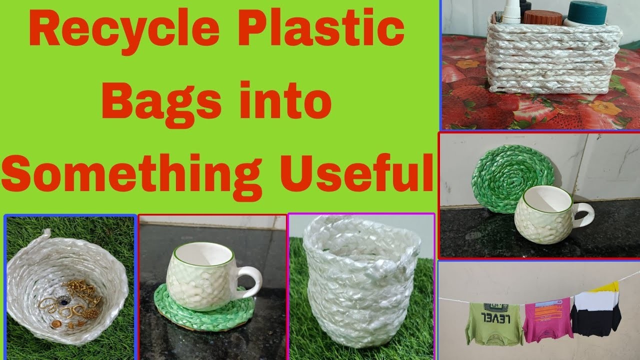 How to reuse plastic bags,DIY।how to upcycle plastic bag । best out of waste idea।