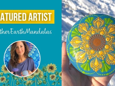 @MotherEarthMandalas | Sunflower Mandala Dot Art Tutorial