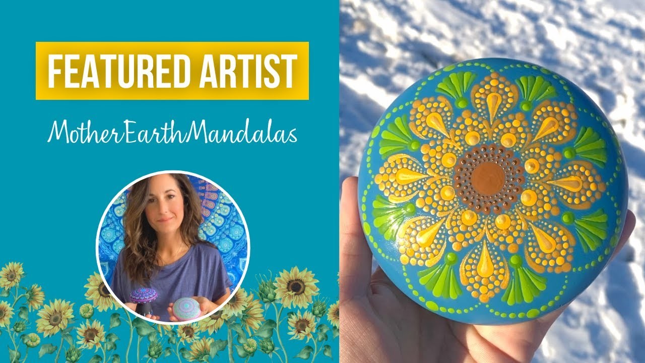 @MotherEarthMandalas | Sunflower Mandala Dot Art Tutorial