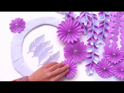 Origami Paper Craft  wall hanging with paper | DIY Room Decor Craft Ideas | Color paper craft
