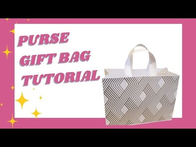 Purse gift bag tutorial- Dollar Tree Wallpaper Purse DIY