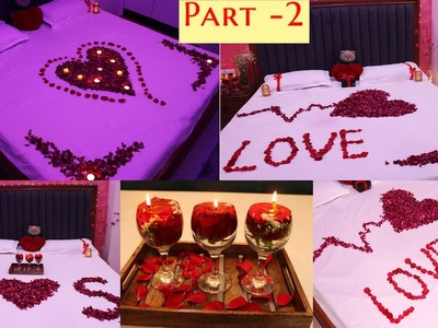 Romantic Room Decorations For Valentine's day|4 surprise bedroom decorating ideas |Room decor|Part 2