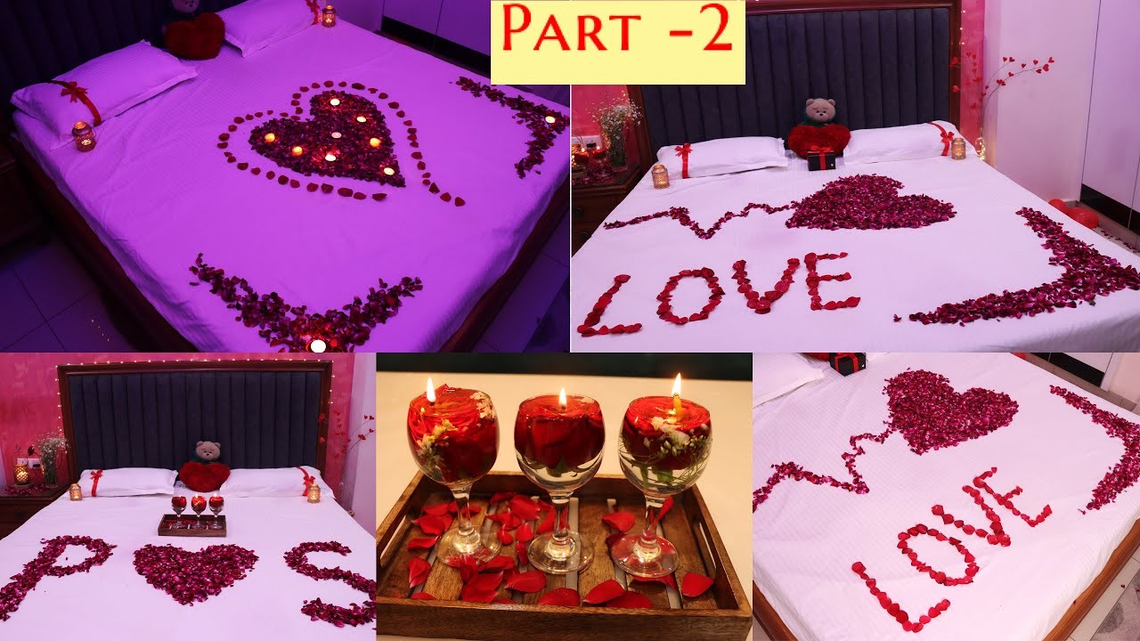 Romantic Room Decorations For Valentine's day|4 surprise bedroom decorating ideas |Room decor|Part 2