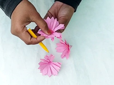Simple and beautiful paper flowers | paper flower | DIY craft | home decor idea