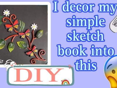 ????✨Sketch book decor with me✨????.DIY????.HDARTS #art #craft #sketchbook