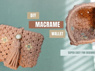 Super fancy DIY macrame purse| Easy mini wallet| Tutorial by Him Macrame