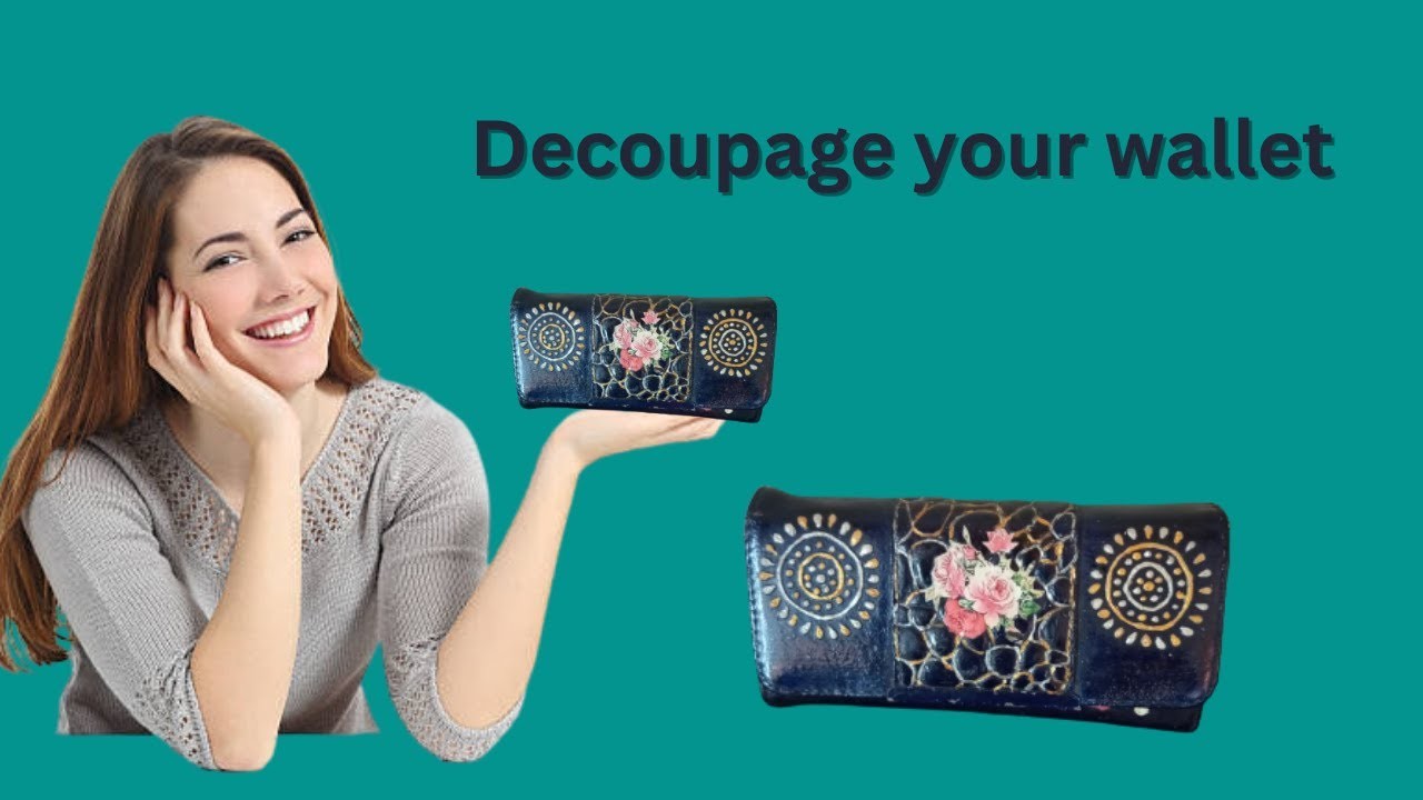 This Decoupage Technique Changes EVERYTHING- Best Decoupage Wallet Ever