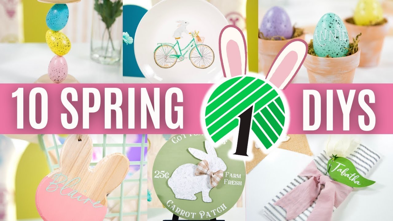 ???? 10 Awesome DOLLAR TREE EASTER & SPRING DIY IDEAS 2023 ????