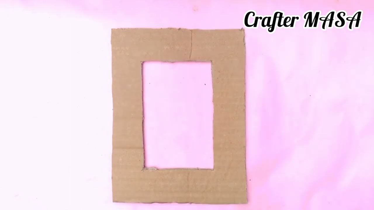 2 Easy and beautiful paper photo frame making. DIY paper photo frame design @Crafter_MASA