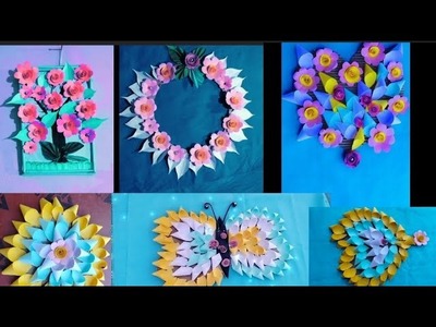 6 Easy And Quick Paper Wall Handing Ideas || A4 Sheet Wall Decor || Paper Craft  Home Decoration ||