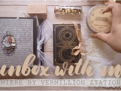 ASMR Unboxing | Lumiere | Vermillion Stationery | Scrapbooking Journal Supplies | relaxing