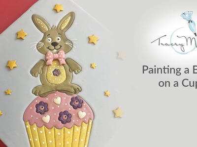 Bunny on a cupcake cake painting with Tracey Mann