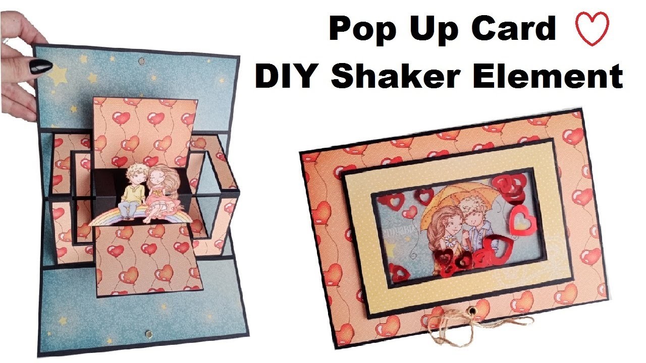 Cardmaking ❤️ Valentines Day ❤️ Tutorial Pop Up Card #2 ❤️ Srapbooking Shaker Element